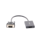 VGA Macho / Salida: HDMI Hembra / Resolución de 1080P@60Hz / Puerto Estéreo de 3.5 mm / Plug and Play, Sin Controlador / Longitud del Cable 15 cm (5.91 Pulgadas). / Incluye Cable de Alimentación USB / Incluye Cable de Audio de 3.5mm.