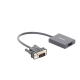 VGA Macho / Salida: HDMI Hembra / Resolución de 1080P@60Hz / Puerto Estéreo de 3.5 mm / Plug and Play, Sin Controlador / Longitud del Cable 15 cm (5.91 Pulgadas). / Incluye Cable de Alimentación USB / Incluye Cable de Audio de 3.5mm.