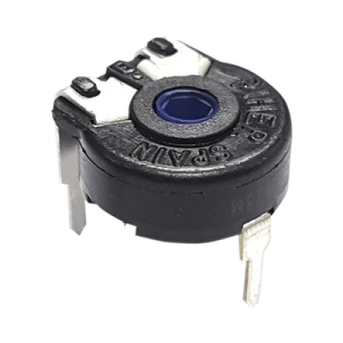 Potenciómetro de Carbón 50K, 0.15W, 10 mm, Montaje Horizontal, Ajuste Vertical. Potenciómetro de Carbón 50K, 0.15W, 10 mm, Montaje Horizontal, Ajuste Vertical.
