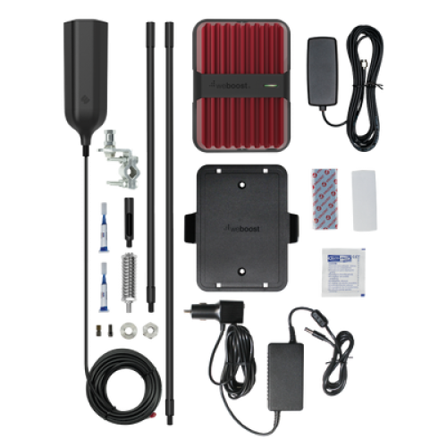KIT Amplificador de Señal Celular 4G, 3G, VoLTE y Voz Convencional, Drive Reach OTR/ Especial para Tractocamión y Pick up Pesados/ Soporta múltiples dispositivos y compañías como Telcel, AT&T y Movistar a la vez.