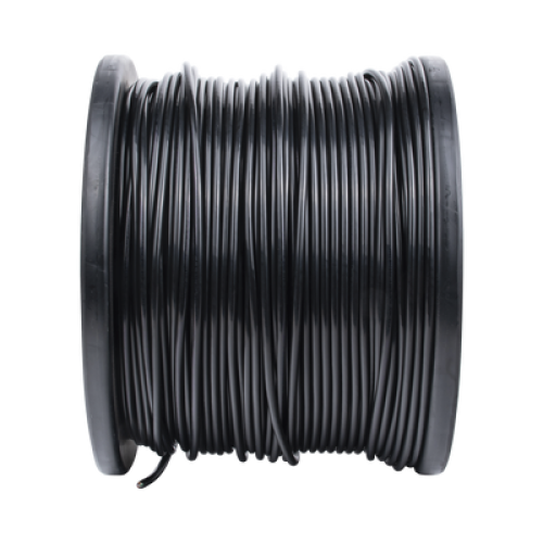 Bobina de 305 Metros (1000 Pies) Cat5e con Gel para Exterior, Color Negro, para Aplicaciones en Sistemas de Redes de Datos y Cableado Estructurado. Uso Intemperie.
