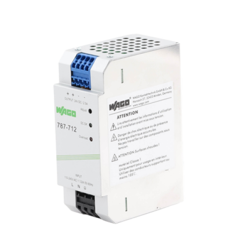 Fuente de Alimentación / ECO / Monofásico / 24V DC / 2.5A / 60W / SELV-PELV / CAGE CLAMP® / Carril DIN