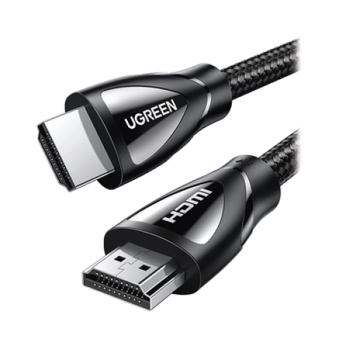 Cable HDMI 2.1 de Nylon Trenzado / 1 Metro (3.28 Pies) / 8K@60Hz/4K@120Hz / eARC (Canal de Retorno de Audio) / HDR10+ / VVR / HEC (Canal Ethernet HDMI) / ALLM / 3D / Dolby Atmos / Dolby Vision / 48 Gbps / Mayor Duración.