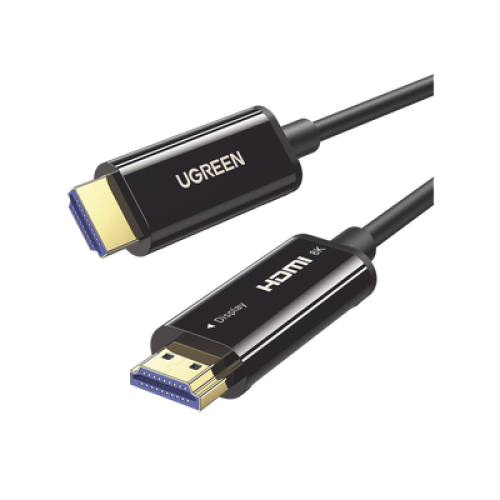 Cable HDMI de 10 Metros (32.81 Pies) por Fibra Óptica 8K@60Hz / Fibra de 4 Núcleos + Cobre Estañado de 7 Núcleos / Compatible con HDMI 2.1 / Alta Velocidad 18 Gbps / 3D / HDR / Caja de Aleación Zinc / Premium