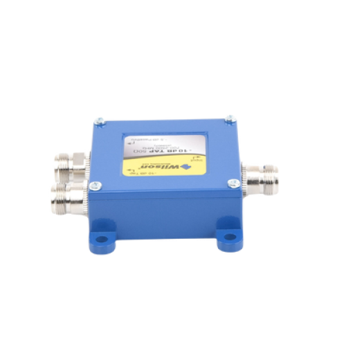 Separador TAP -10 dB con rango de frecuencia de 700 a 2500 MHz. Ideal para separar la antenas a diferentes longitudes de cable coaxial. 50 Ohm con conectores N Hembra. 