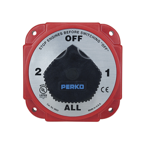 Switch Selector de Batería y Alternador de Servicio Pesado, para Sistemas Eléctricos Marinos Switch Selector de Batería y Alternador de Servicio Pesado, para Sistemas Eléctricos Marinos