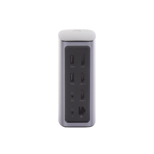 HUB USB-C (Docking Revodok Pro) 12 en 1 | 2 USB-A 3.0 | 1 USB-C PD Carga 100W | 1 USB-A 3.1 | 1 USB-C 3.1 | HDMI 4K | HDMI 8K Ultra HD | Display Port 4K | RJ45 (Gigabit) | Lector Tarjeta SD + Micro SD (TF) | Jack Audio 3.5mm.