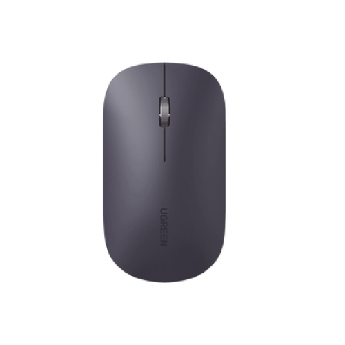 Mouse inalámbrico 2.4 GHz | Ultra Delgado y Silencioso | DPI 1000/1600/2000/4000 (Ajustable)  | Alcance 10m | Scroll de Aluminio | Adaptable a diferentes superficies | Diseño suave al tacto | Contiene Receptor USB | Color Negro.