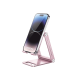 Soporte para Teléfono Celular de Aluminio / Angulo Ajustable / Amplia Compatibilidad con dispositivos de 4.7'' a 7.9'' / Antideslizante / Antiarañazos / Plegable / Color Rosa