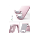 Soporte para Teléfono Celular de Aluminio / Angulo Ajustable / Amplia Compatibilidad con dispositivos de 4.7'' a 7.9'' / Antideslizante / Antiarañazos / Plegable / Color Rosa