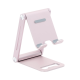 Soporte para Teléfono Celular de Aluminio / Angulo Ajustable / Amplia Compatibilidad con dispositivos de 4.7'' a 7.9'' / Antideslizante / Antiarañazos / Plegable / Color Rosa