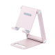 Soporte para Teléfono Celular de Aluminio / Angulo Ajustable / Amplia Compatibilidad con dispositivos de 4.7'' a 7.9'' / Antideslizante / Antiarañazos / Plegable / Color Rosa