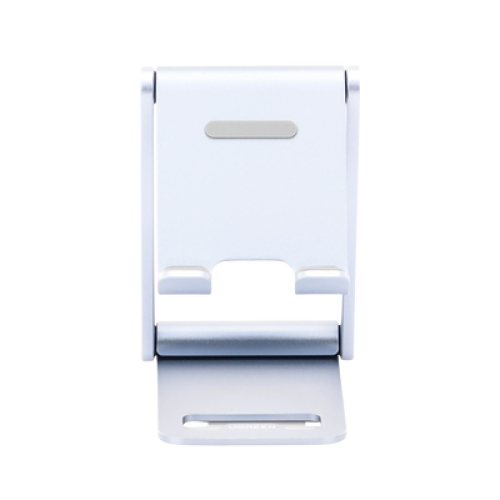 Soporte para Teléfono Celular de Aluminio / Angulo Ajustable / Amplia Compatibilidad con dispositivos de 4.7'' a 7.9'' / Antideslizante / Antiarañazos / Plegable / Color Azul
