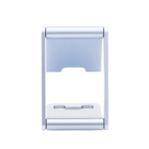 Soporte para Teléfono Celular de Aluminio / Angulo Ajustable / Amplia Compatibilidad con dispositivos de 4.7'' a 7.9'' / Antideslizante / Antiarañazos / Plegable / Color Azul