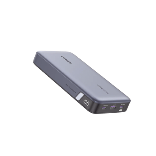 Power Bank de 25000mAh | 3 Salidas 145W Max. | USB-A + 2 USB-C | PD 3.0, QC3.0 | FCP | SCP | Pantalla Inteligente | Carcasa Ignifuga | Color Gris | Incluye Cable USB de 50cm | Carga tu Laptop de Manera Segura. Power Bank de 25000mAh | 3 Salidas 145W Max. | USB-A + 2 USB-C | PD 3.0, QC3.0 | FCP | SCP | Pantalla Inteligente | Carcasa Ignifuga | Color Gris | Incluye Cable USB de 50cm | Carga tu Laptop de Manera Segura.