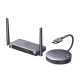 Transmisor y Receptor Inalámbrico HDMI | 50m | Salida HDMI y VGA (Simultanea) | Audio 3.5mm | Efecto 3D | Luz Indicadora LED | Clic and Go | Señal Estable | Amplia Compatibilidad | Conecta con un Clic.