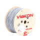 Cable 2 x 18 AWG / Blindado / 305 Metros (1000 Pies) / Riser / UL / Color Gris / Hecho en México