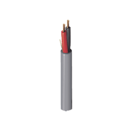 Bobina de 305 Metros (1000 Pies) de Cable / 2 x 16 AWG / Color Gris / Para Aplicaciones Multi Propósito, Seguridad, Control de Acceso, Audio.