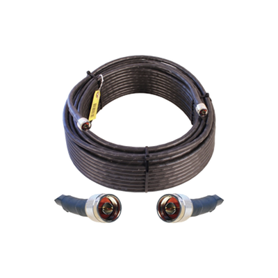 Jumper Coaxial con Cable Wilson-400 | Conector N Macho en los Extremos | 30.48 Metros (100 Pies) de Longitud
