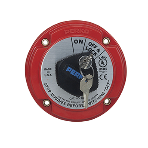 Interruptor Desconexión Batería Marina 9602, 250A Continuos, 360A Intermitentes, 6-32 VDC, Montaje Superficie, Terminales 5/16