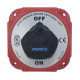 Interruptor Desconexión Batería 9703 con Desconexión Campo Alternador, 480 Amperios Continuos, 1200 Amperios Intermitentes, 6-32 VDC, Terminales 1/2 Pulgada, Montaje Marino