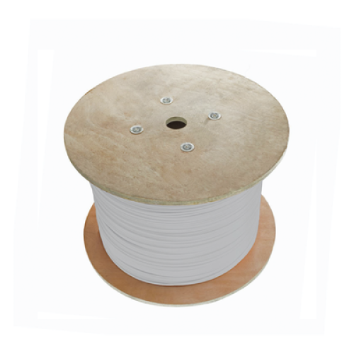 Bobina de Cable Blindado F/UTP de 4 Pares, Z-MAX, Cat6A, Soporte de Aplicaciones 10GBase-T, CM, Color Blanco, 305 Metros (1000 Pies)