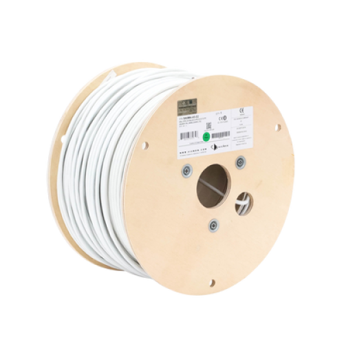 Bobina de Cable Blindado F/UTP de 4 Pares, Z-MAX, Cat6A, Soporte de Aplicaciones 10GBase-T, CM, Color Blanco, 305 Metros (1000 Pies)
