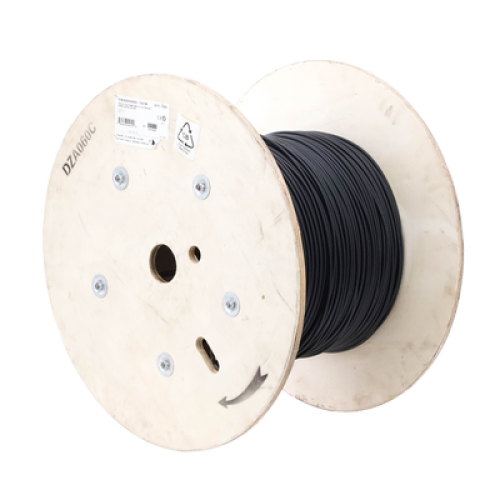 Cable de Fibra Óptica de 6 Hilos, Interior/Exterior, Tight Buffer, No Conductiva (Dieléctrica), LS0H, Multimodo OM4 50/125 Optimizada, 1 Metro (3.28 Pies)