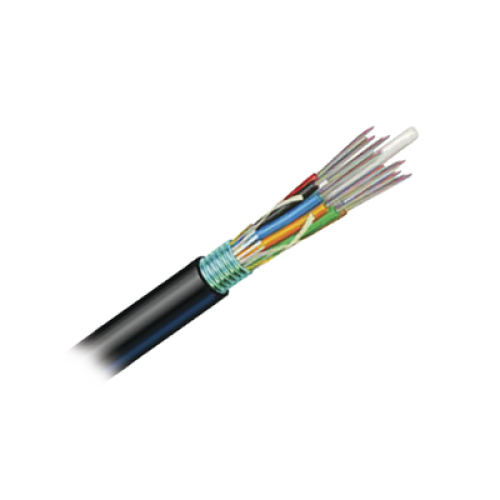 Cable de Fibra Óptica de 12 Hilos, OSP (Planta Externa), No Armada, Gel, MDPE (Polietileno de Media Densidad), Monomodo OS2, 1 Metro (3.28 Pies)