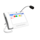 Teléfono IP Color Blanco Android 9.0 Empresarial para voceo 20 líneas SIP, pantalla táctil, Wi-Fi y Bluetooth, PoE, Voceo/ Musica por Multicast, puertos Gigabit, Sofware de Enfermeria