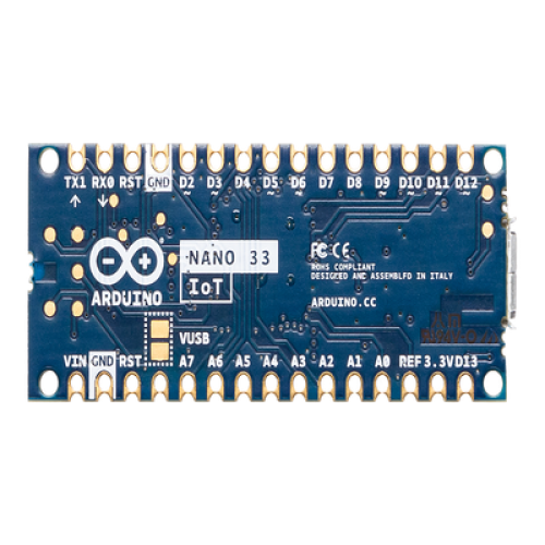 Placa de Desarrollo IoT / Arduino Nano 33 IoT / Cortex-M0+ SAMD21 / Wi-Fi + Bluetooth / Chip Criptográfico ATECC608A / IMU 6 Ejes / Compatible Arduino IDE