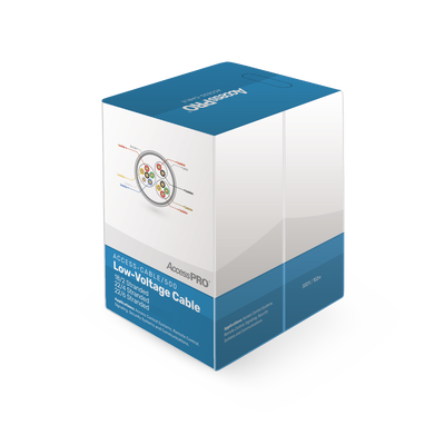 Bobina de 152 Metros (500 Pies) de Cable Compuesto de, 6 y 4 Conductores Calibre 22 y 2 Conductores Calibre 18, para Aplicaciones de Control de Acceso