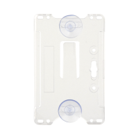 Porta tarjeta de plastico ABS / Transparente / Compatible con tarjetas ACCESSCARDEPC / PROCARDX o Formato CR80 Porta tarjeta de plastico ABS / Transparente / Compatible con tarjetas ACCESSCARDEPC / PROCARDX o Formato CR80