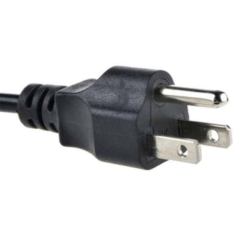 Cable de Alimentación Eléctrica para 120-240 Vca / 1.8 Metros (5.91 Pies) / Trifásico / Conector Tipo Mouse