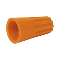 Capuchón roscable / 12 AWG / Naranja / Paquete de 25 piezas. 