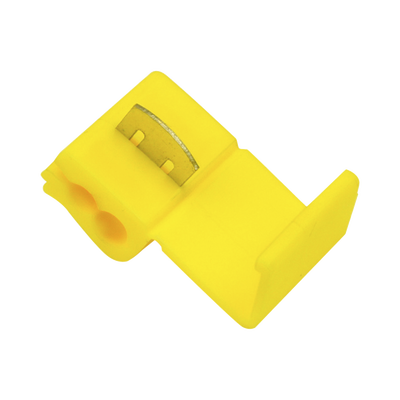Conector rápido / 12 - 10 AWG / Amarillo / Empalme seguro y rápido sin pelar cables / Paquete de 25 piezas.