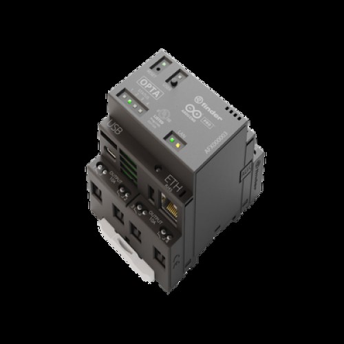 PLC Industrial Arduino Opta / Micro PLC IoT / STM32H747XI Dual-Core / 8 Entradas Analógicas-Digitales / 4 Relés 10A / Ethernet-RS485-WiFi-Bluetooth / IP20 / Certificaciones cULus-ENEC-FCC-CE