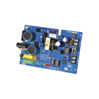 Fuente de alimentacion tipo tarjeta, salida seleccionable de 4 A@12 y 24 Vcc @ 3 A, capacidad de respaldo, reley de supervision 