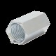 Cople hexagonal roscado cuerda maquina galvanizado de 6.5 mm (1/4