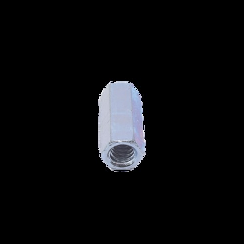 Cople hexagonal roscado cuerda maquina galvanizado de 6.5 mm (1/4