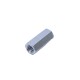 Cople hexagonal roscado cuerda maquina galvanizado de 6.5 mm (1/4