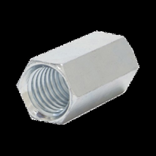 Cople hexagonal roscado cuerda maquina galvanizado de 6.5 mm (1/4