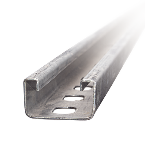 Unicanal Perforado 4 X 2 cm X 3 m / Calibre 14 / Galvanizado Electrolítico.