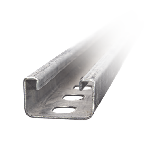 Unicanal Perforado 4 X 2 cm X 3 m / Calibre 12 / Galv. Electrolítico.