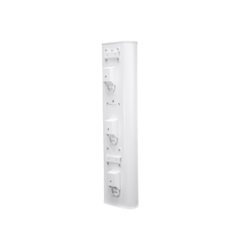 Antena sectorial blindada de 90º de cobertura 5 GHz (5.15 - 5.85 GHz), dividida en 3 bloques de 30º, ideal para alta densidad de suscriptores