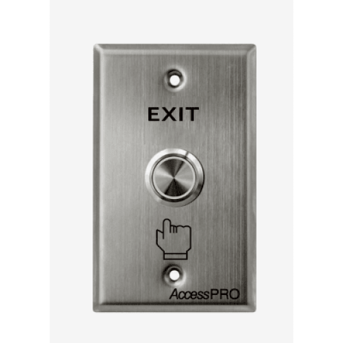 Botón de Cabeza Plana / Exterior IP66 / Estético / Placa de Acero Inoxidable