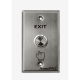 Botón de Cabeza Plana / Exterior IP66 / Estético / Placa de Acero Inoxidable