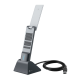 Adaptador USB Wireless Wi-Fi 6 / AX3000 (2402 Mbps + 574 Mbps) / Antenas de Alta Ganancia / USB 3.0 / Baja Latencia Gaming / WPA3 / Cuna Desmontable con Cable 1.2 m (3.9 ft)