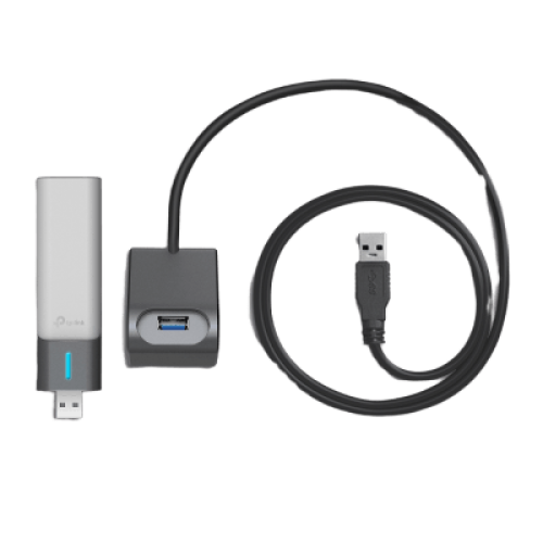 Adaptador USB Wireless Wi-Fi 6 / AX3000 (2402 Mbps + 574 Mbps) / Antenas de Alta Ganancia / USB 3.0 / Baja Latencia Gaming / WPA3 / Cuna Desmontable con Cable 1.2 m (3.9 ft)