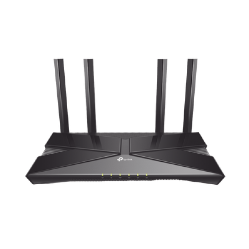 Router WiFi 6 doble banda AX 1800 Mbps /  MU-MIMO y OFDMA / 1 Puerto WAN 10/100/1000 Mbps / 4 Puertos LAN 10/100/1000 Mbps / 4 Potentes Antenas / Compatible con EasyMESH